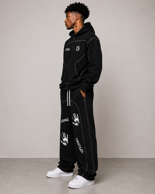Contrast-Stitched Fleece Sweatpants ODMPOD